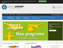 Tablet Screenshot of campusesport.com